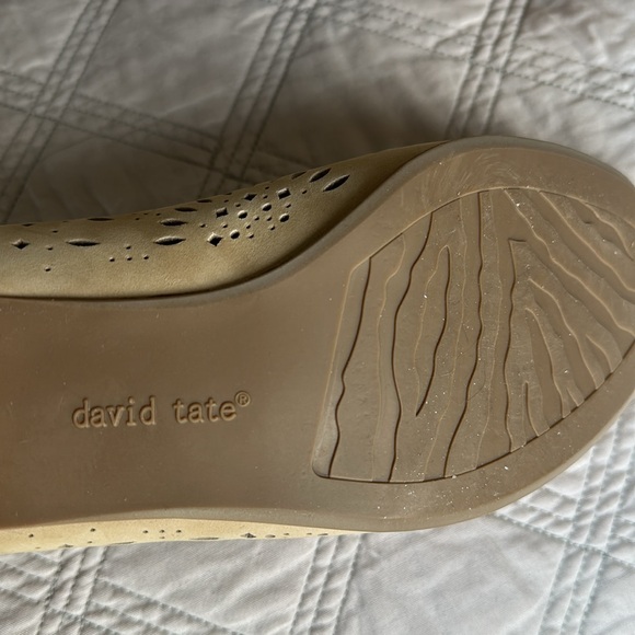David Tate genuine leather tan Shoes, block heel size 8 - Picture 9 of 13